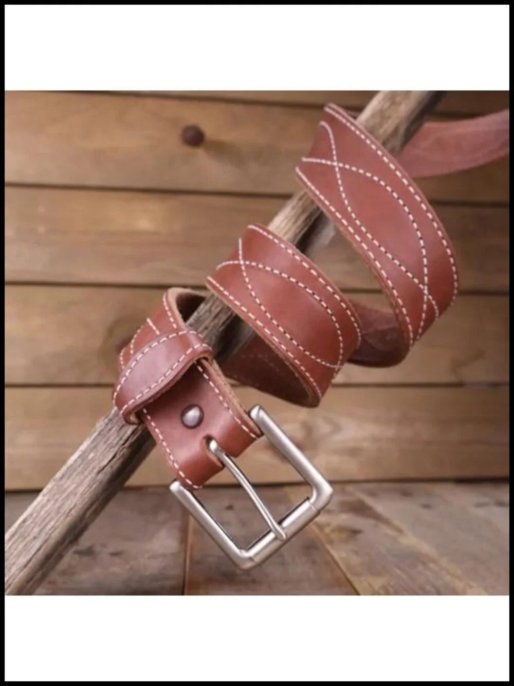 Men's Leather Tool Belt with Roller Buckle - USA Made